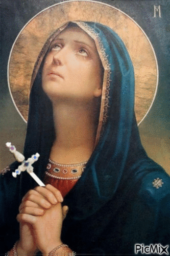 Blessed Mother Crying - Gratis geanimeerde GIF