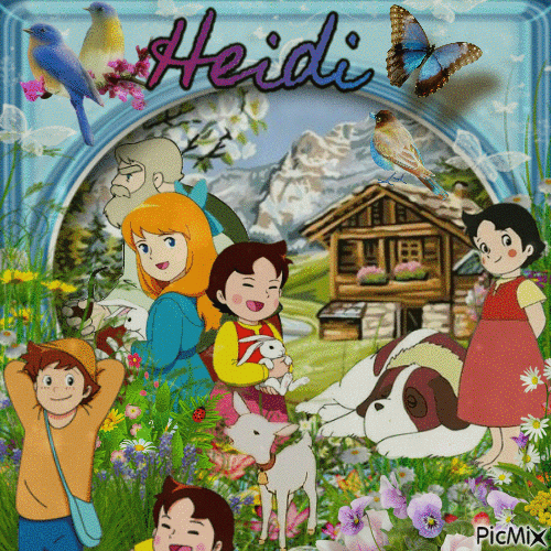 Le petit monde de Heidi - Bezmaksas animēts GIF