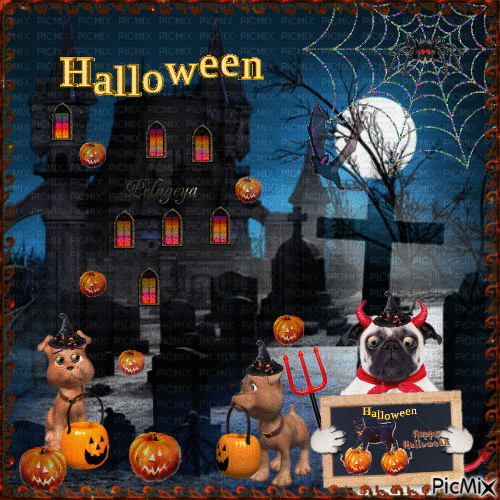 конкурс "Dogs and Halloween" - Darmowy animowany GIF