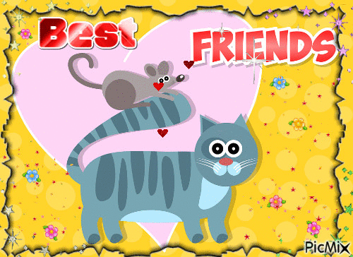 Best Friends - GIF animado gratis