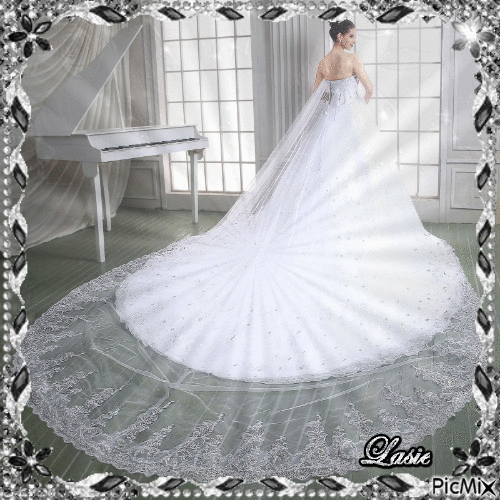 Concours La robe de mariée. - GIF animado gratis