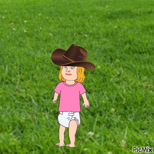 Cowgirl baby - bezmaksas png
