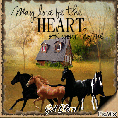 May Love be the Heart  of your Home - Gratis animerad GIF