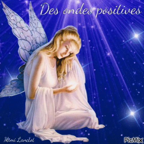 des ondes positives  ange - Free animated GIF