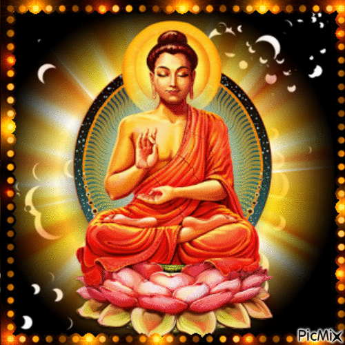 God Budha - GIF animé gratuit