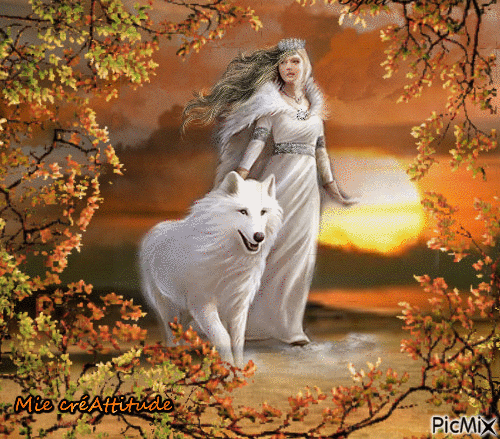 La reine des loups :) - GIF animado grátis