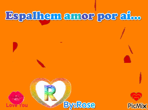 Espalhem amor - Бесплатный анимированный гифка