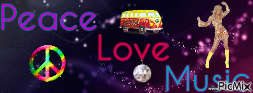 peace love - 無料のアニメーション GIF