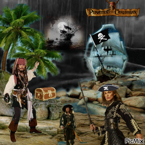 Pirates" - Бесплатный анимированный гифка