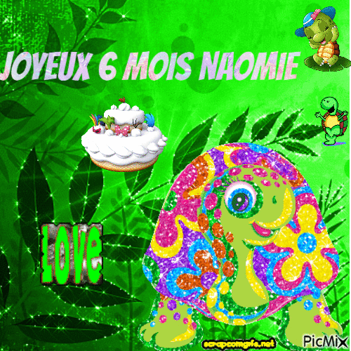 6 MOIS DE NAOMIE - Безплатен анимиран GIF