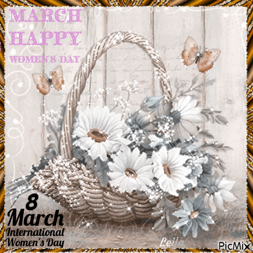 8. March. Happy International Womans Day 7 - GIF animate gratis