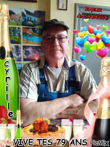 CYRILLE 79 ANS - Free animated GIF