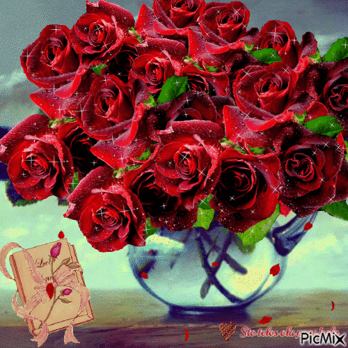 Τριαντάφυλλα - Бесплатный анимированный гифка