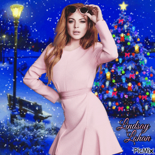 Lindsay Lohan: Falling For Christmas - GIF animé gratuit