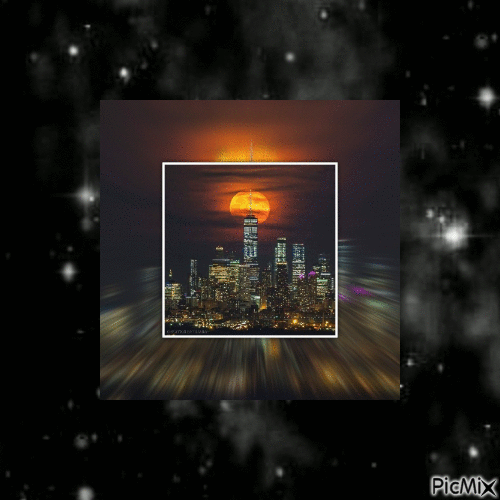 City of lights - GIF เคลื่อนไหวฟรี