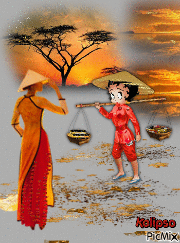 Betty in  Vietnam - Ingyenes animált GIF