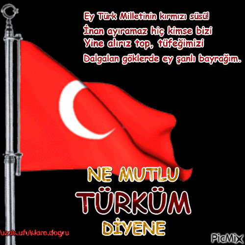 TURKİSH FLAG - Gratis geanimeerde GIF