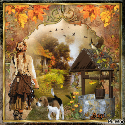 Autumn landscape ... - Бесплатни анимирани ГИФ