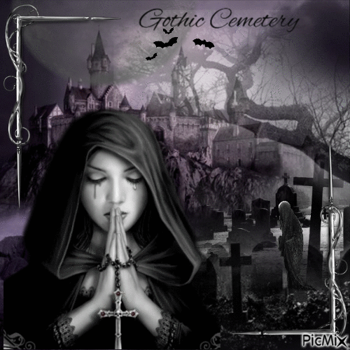 Gothic Cemetery - Free animated GIF