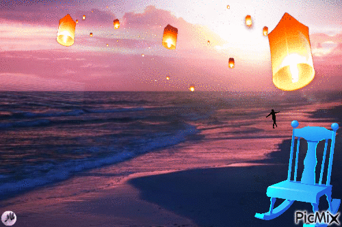 En la playa - Darmowy animowany GIF