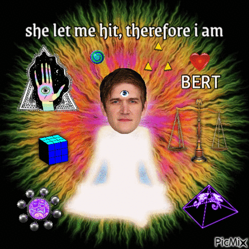 she let me hit therefore I am bert - Бесплатни анимирани ГИФ
