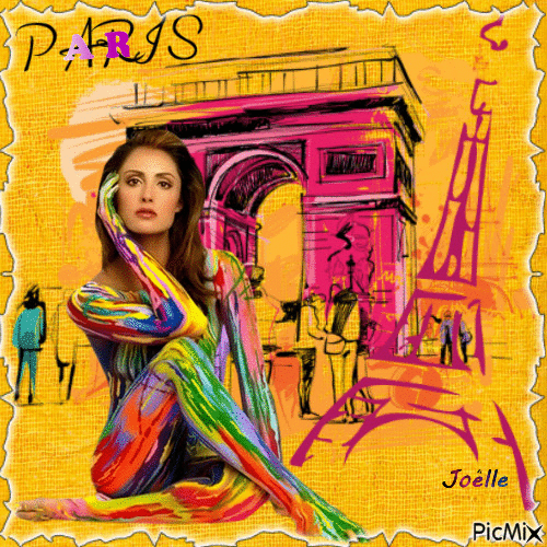 Paris tout en couleur. - Бесплатни анимирани ГИФ