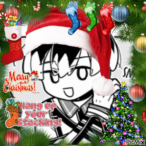 merry christmas mikoto - GIF animado gratis