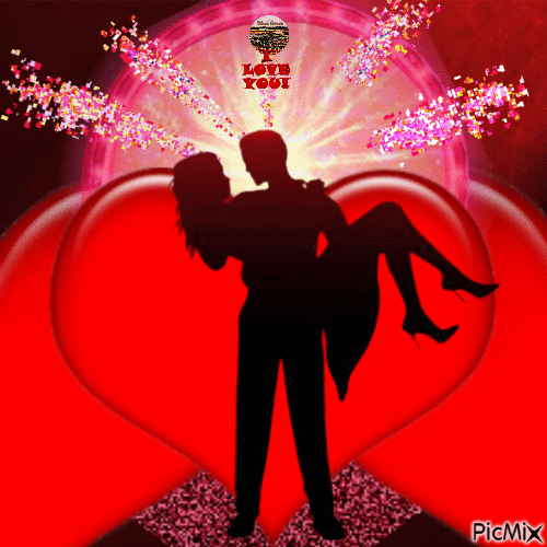 ❤️ I  LOVE YOU ❤️San valentino - GIF animado gratis