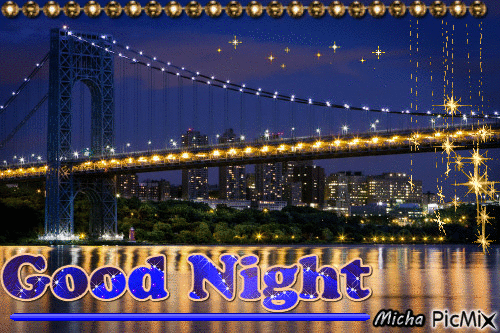 Good Night NY - GIF animado grátis