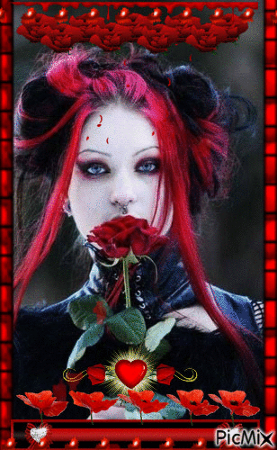 Gothic Rose - Δωρεάν κινούμενο GIF