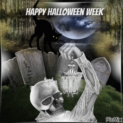 Bonne semaine d'Halloween - Free animated GIF