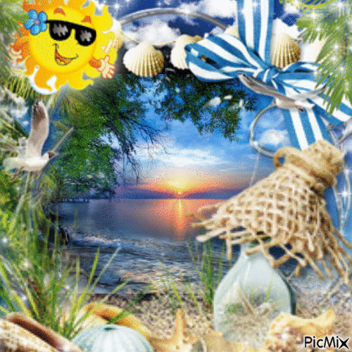Sungloo on the Beach - 免费动画 GIF