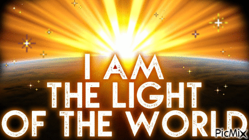 I AM The Light of The World gif - GIF animado gratis