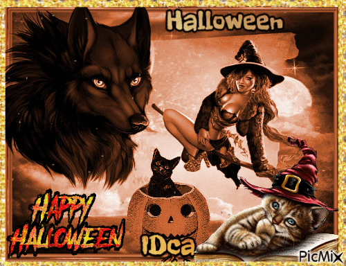 Halloween du loup - Besplatni animirani GIF