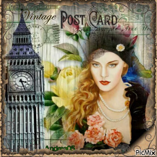 Portrait in London... - PNG gratuit