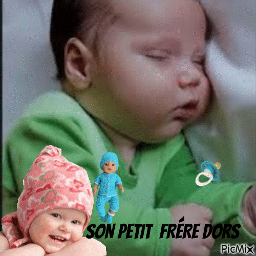 Alszik a baba - GIF animé gratuit