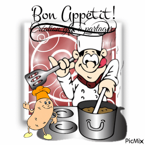 Bon appétit - Free animated GIF