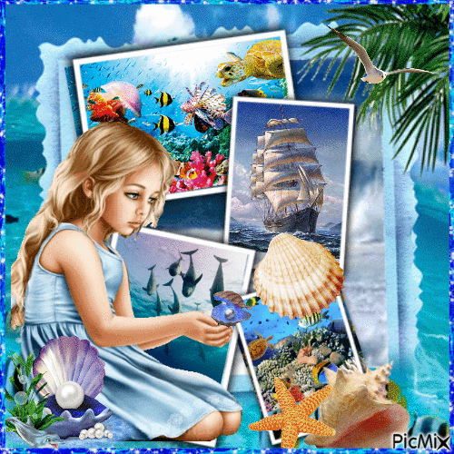 Collage Sea View - Free animated GIF