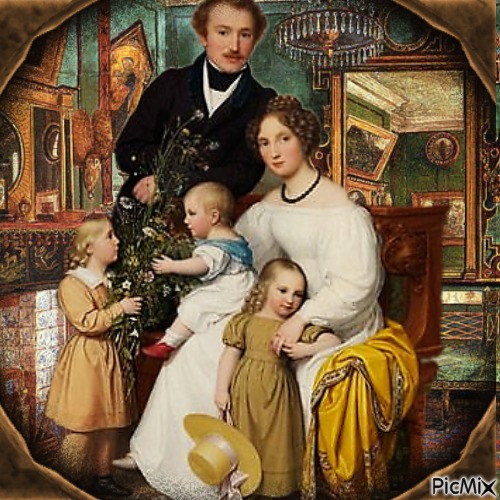 Famille vintage...concours - безплатен png