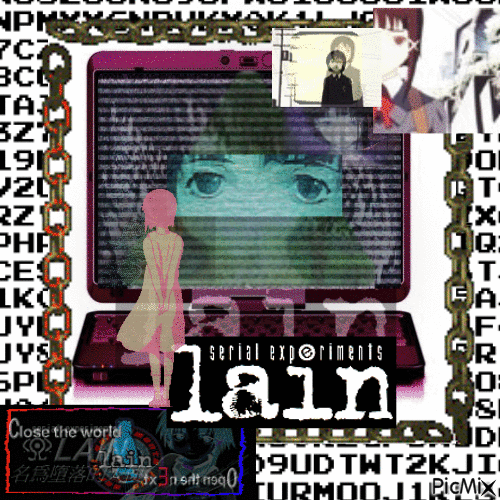 lets all love lain - Free animated GIF