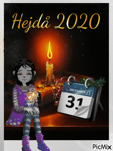 Hejdå 2020 - Darmowy animowany GIF