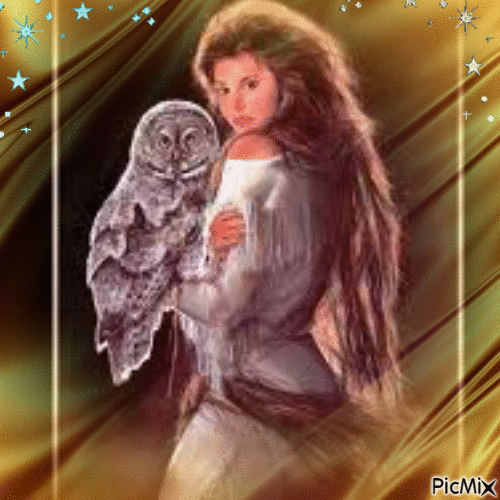 Owl Princess - GIF animé gratuit