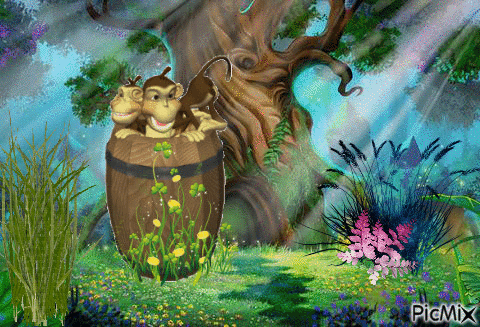 Barrel of Monkeys - GIF animate gratis