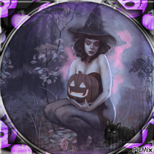 HALLOWEEN WITCH - Free animated GIF