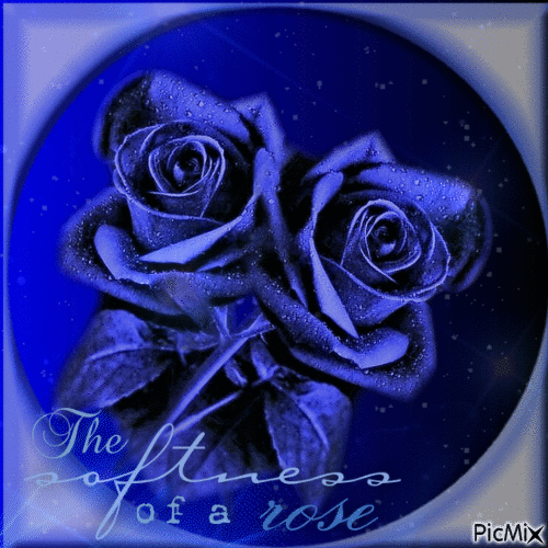 Blaue Blume - Bezmaksas animēts GIF