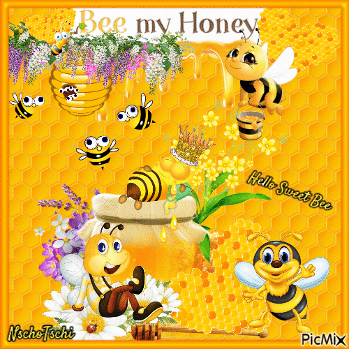 Bees - Бесплатный анимированный гифка