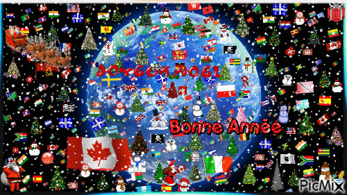 - - - - JOYEUX NOEL & BONNE ANNÉE 2017...!!!! - - - - - GIF animate gratis