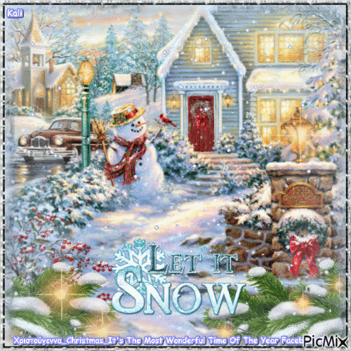 Let it snow - Nemokamas animacinis gif