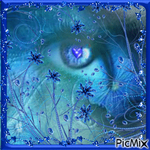 Blue eye - Бесплатный анимированный гифка