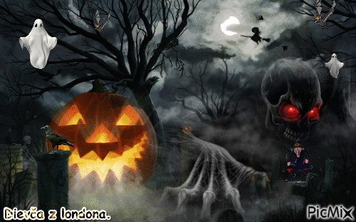Halloween - Animovaný GIF zadarmo